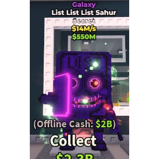 LIST LIST LIST SAHUR GALAXY 14M/S