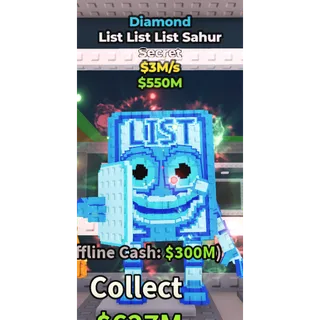 LIST LIST LIST SAHUR DIAMOND 3M/S