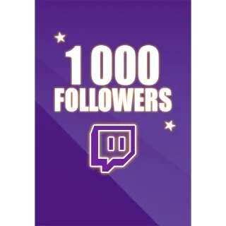 Twitch 1000 Followers