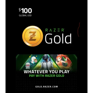 RAZER GOLD $100.00