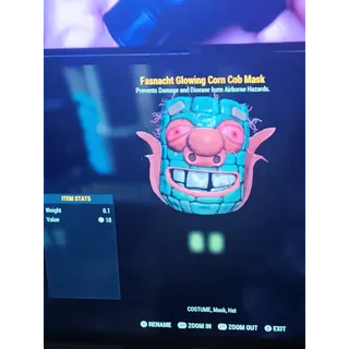 Glowing corn cob mask