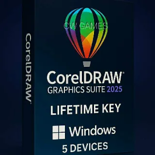 CorelDRAW Graphics Suite 2025 – Lifetime Key 5 PC (Windows)