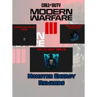 CLAW AND EMBLEM MONSTER ENERGY BUNDLE 