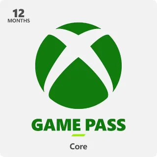 Xbox game pass Core 12 months | XBOX PASS 12 MONTHS| Xbox game pass CORE Account