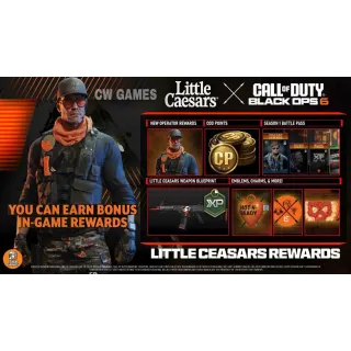 3x LITTLE CAESARS - COD Black Ops 6