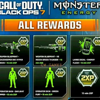 Monster Energy Bundle FULL SET COD BO7