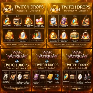 Aion 2 27 Rewards / Skins/ Items | Twitch Drops