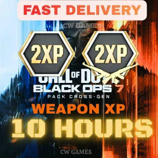 10 Hours 2XP + Double Weapon XP