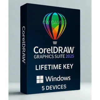 CorelDRAW Graphics Suite 2025 – Lifetime Key 5 PC (Windows)