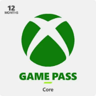 Xbox game pass Core 12 months | XBOX PASS 12 MONTHS| Xbox game pass CORE Account