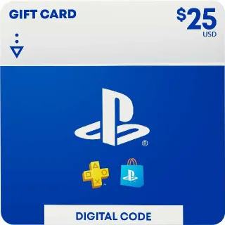 $25.00 PlayStation Store