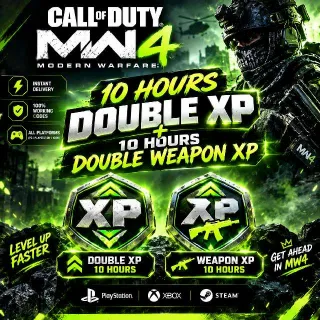 MW4 10 Hours Double XP + 10 Hours Weapon XP