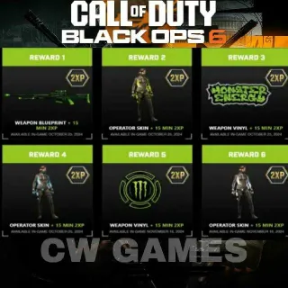 2x Monster Energy Bundle - COD Black Ops 6