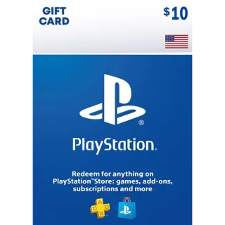 $10.00 USD PlayStation Store