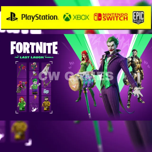 Fortnite The Last Laugh Bundle フォートナイト Amazon.com: Fortnite: The Last Laugh Bundle - Nintendo