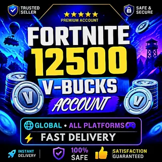 Fortnite 12500 V-Bucks Account