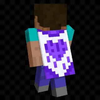 Minecraft Purple Heart Cape