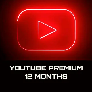 YOUTUBE PREMIUM 12 MONTHS MEMBERSHIP