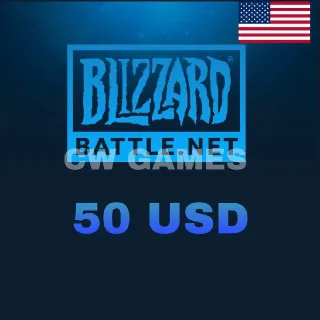 Blizzard 50$ GIFT CARD (USA)