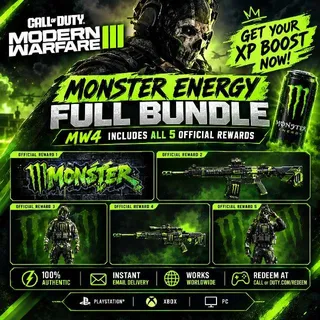 Call of Duty MW4 x Monster Energy Full Bundle