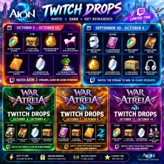 Aion 2 27 Rewards / Skins/ Items | Twitch Drops