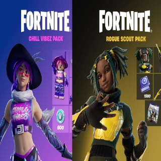 Fortnite - Chill Vibez Pack + Fortnite - Rogue Scout Pack - XBox One ...