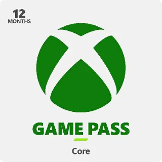 Xbox game pass Core 12 months | XBOX PASS 12 MONTHS| Xbox game pass CORE Account