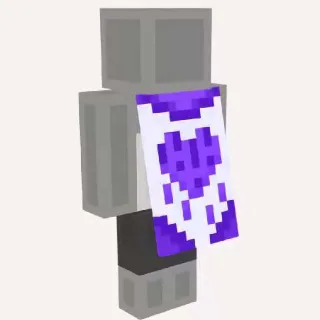 Minecraft Purple Heart Cape