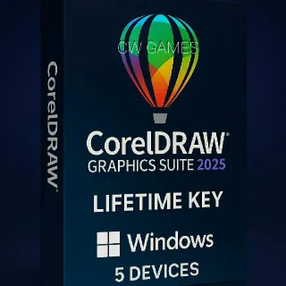 CorelDRAW Graphics Suite 2025 – Lifetime Key 5 PC (Windows)