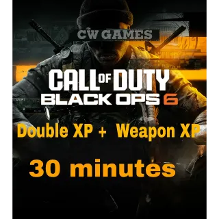 Call of Duty: Black Ops 6 - DOUBLE & WEAPON XP BOOST 30 Minutes 