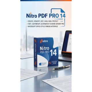 Nitro Pro 14 PDF Editor – Lifetime Genuine License Key (Windows) | Instant Delivery