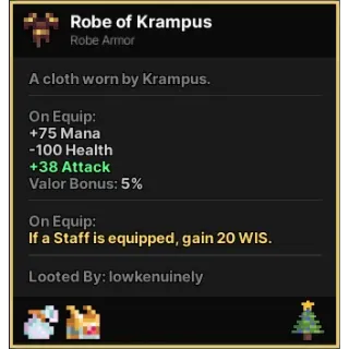 Pixel Quest - Robe of Krampus