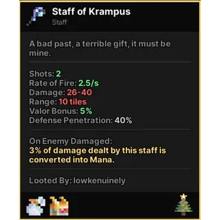 Pixel Quest - Staff of Krampus