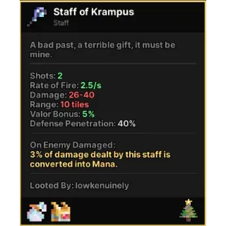 Pixel Quest - Staff of Krampus