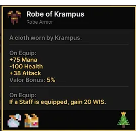 ROBE OF KRAMPUS PIXEL QUEST LEGEND