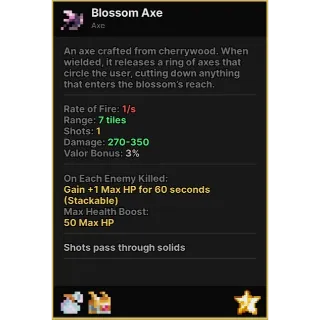BLOSSOM AXE PIXEL QUEST