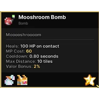 MOOSHROOM BOMB PIXEL QUEST LEGENDARY