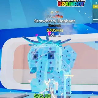 Ice And Fire Strawberry Elephant Steal The Brainrot Fortnite