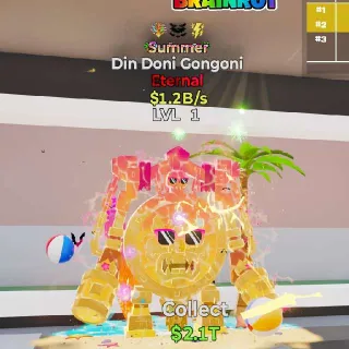 Din Doni Gongoni Steal The Brainrot Fortnite Summer 3 Traits