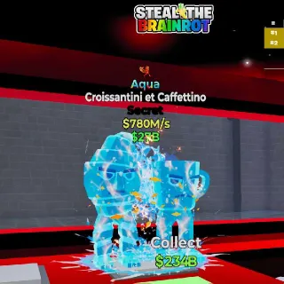 Steal The Brainrot Fortnite  Aqua Croissantini Et Caffettino