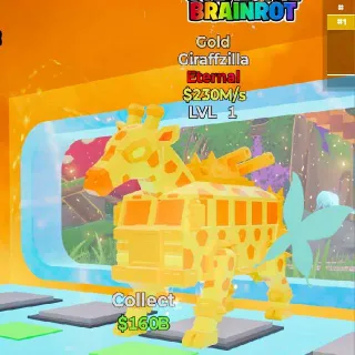 Giraffzilla Gold Steal The Brainrot Fortnite