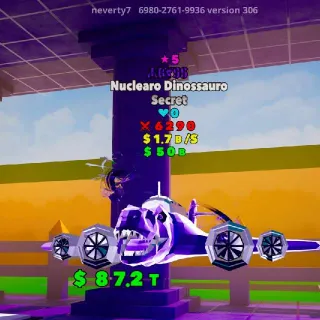 5 Star Abyss Nuclearo Dinossauro Fight The Brainrot Fortnite