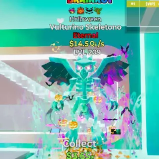 Vulturino Skeletono Halloween Steal The Brainrot Fortnite 4 Traits