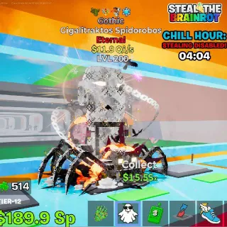 Gigalitraktos Spidorobos Gothic Steal The Brainrot Fortnite 4 Trait
