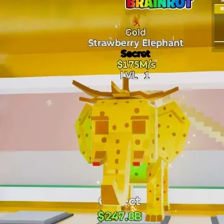 Gold Strawberry Elephant Steal The Brainrot Fortnite