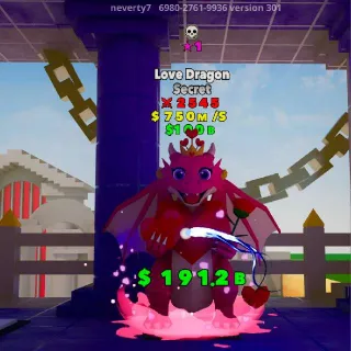 Fight The Brainrot Love Dragon 1 Star 1 Trait