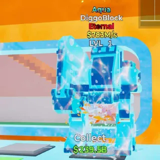 Diggoblock Aqua Steal The Brainrot Fortnite