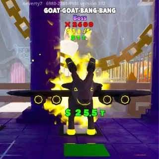 Shiny Goat Goat Bang Bang Boss Fight The Brainrot Fortnite