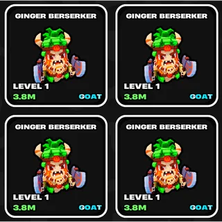 x4 Ginger Berserker