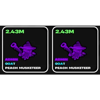 x2 Admin Peach Musketeer